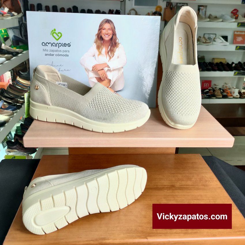 Mocasín en Licra Calada AMARPIES 28396 MARCA ESPAÑA Primavera Verano
