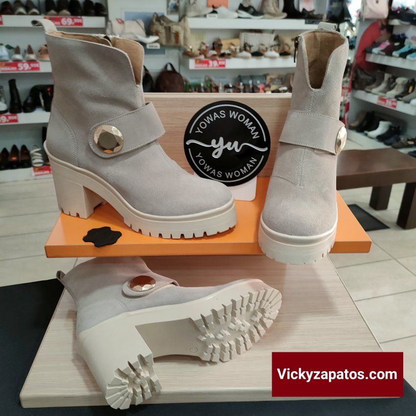 Botín de Vestir en Piel Afelpada YOWAS WOMAN S1055 HECHOS EN ESPAÑA Coslada
