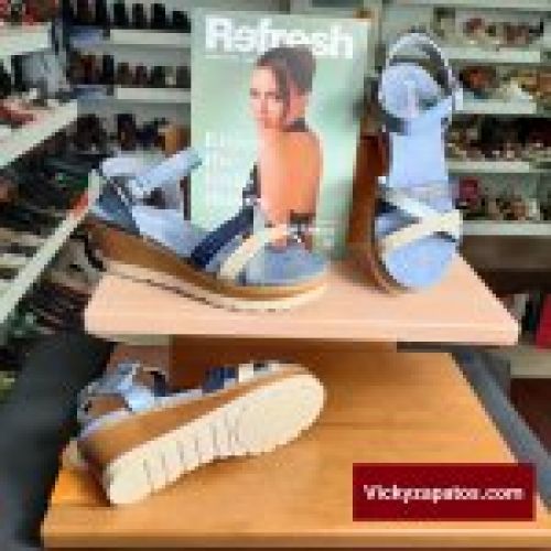 Sandalia Vegana con Planta de Gel REFRESH 172680 Cuña Media Marca España