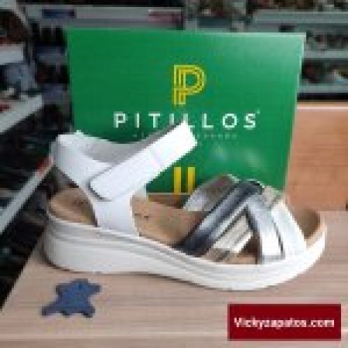 Sandalia de Piel con Tiras Tubulares PITILLOS 10610 HECHAS EN ESPAÑA