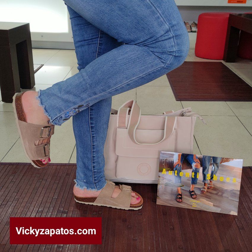 Sandalia AUTENTIC 0747 Piel Serraje con Dos Tiras de Hebilla HECHO EN ESPAÑA Coslada