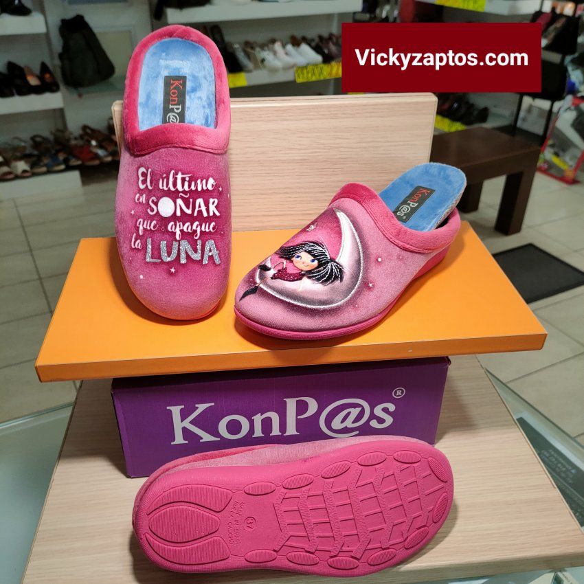 Zapatilla Confort de Fantasia Con Plantilla Extraíble KOMPAS 5524 HECHAS EN ESPAÑA