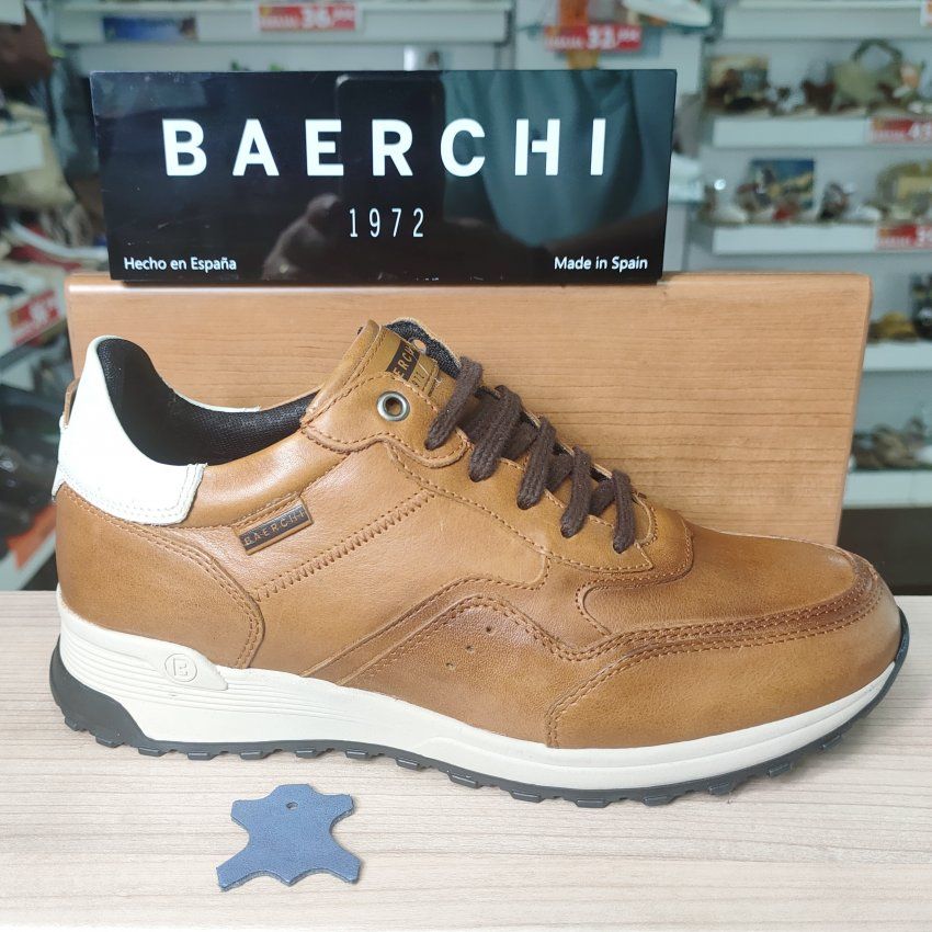 Zapato Deportivo Casual de Piel en Cuero y Negro BAERCHI 1309 PUMA | VICKYZAPATOS