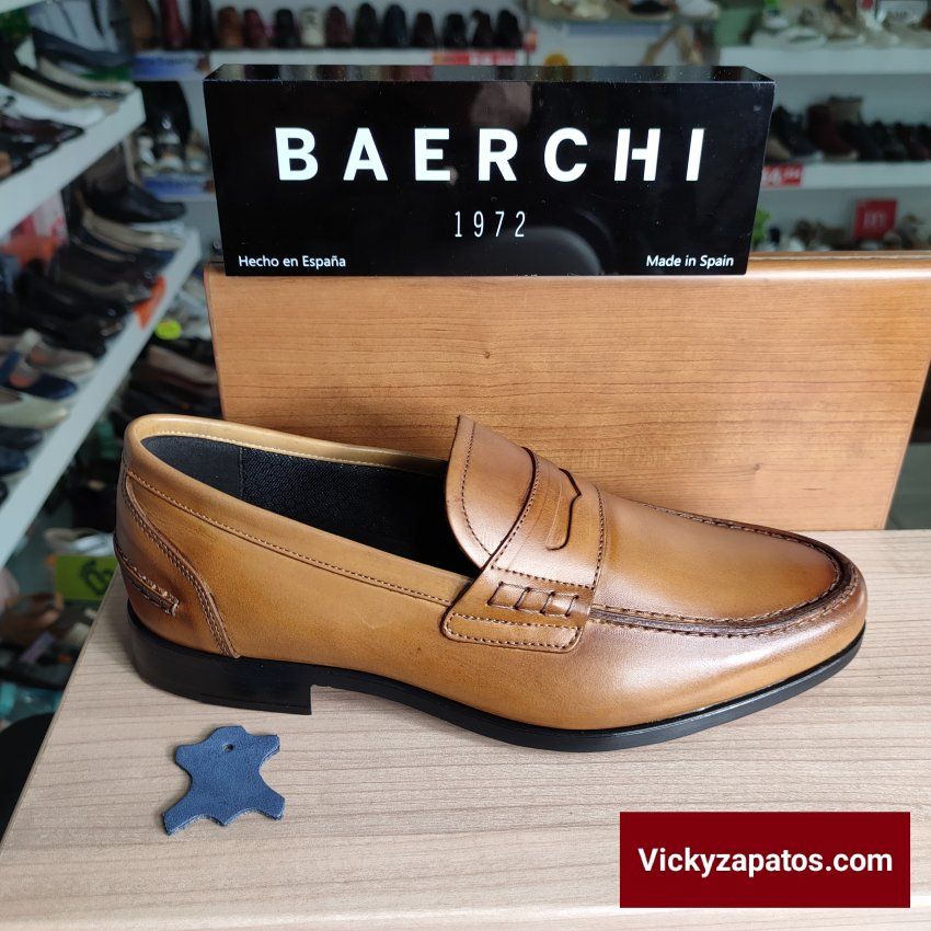 Mocasín de Piel con Antifaz BAERCHI 3630 Hecho en España