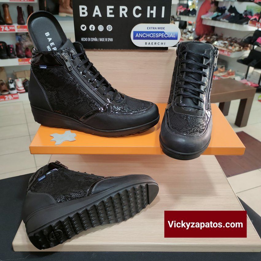Botín Casual Ancho Especial BAERCHI 55052 VERONICA Todo Moda Otoño Invierno 23 Hechos en España Coslada