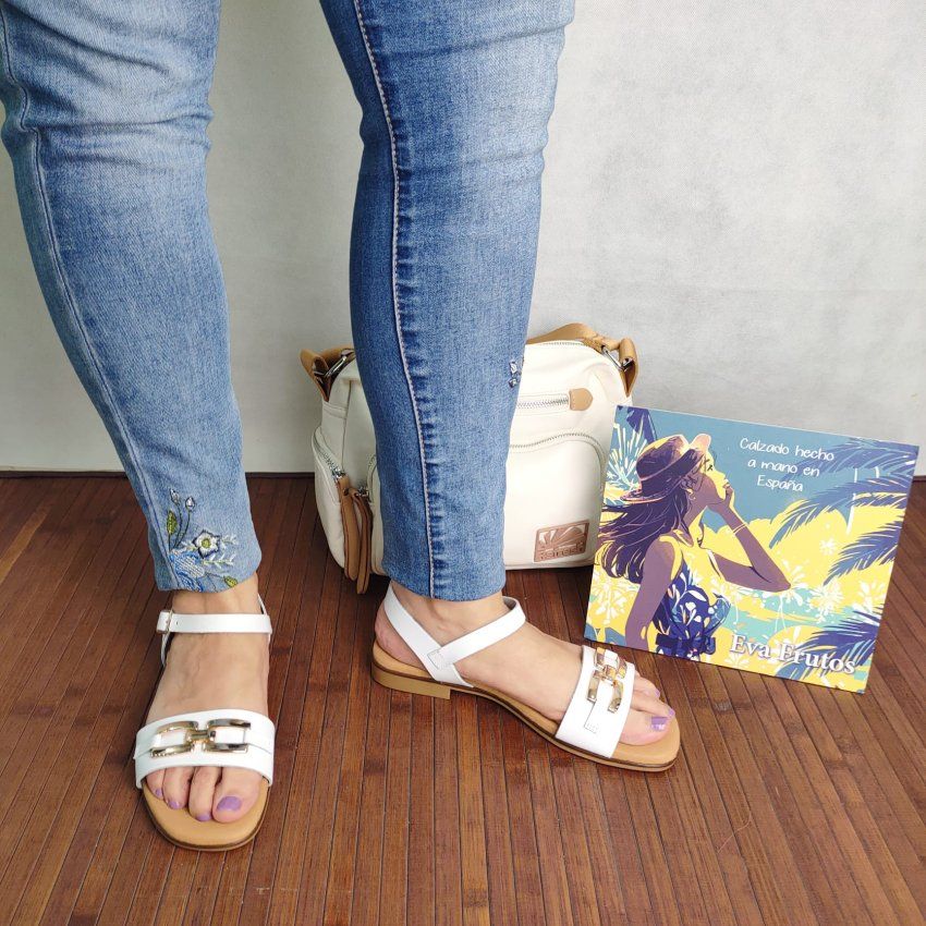 Sandalia de Piel EVA FRUTOS 3097 Hecha en España