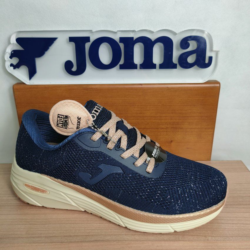 Deportivo Confort Mujer JOMA ALLY LADY 2603 Marino con Brillantes – Memory Foam