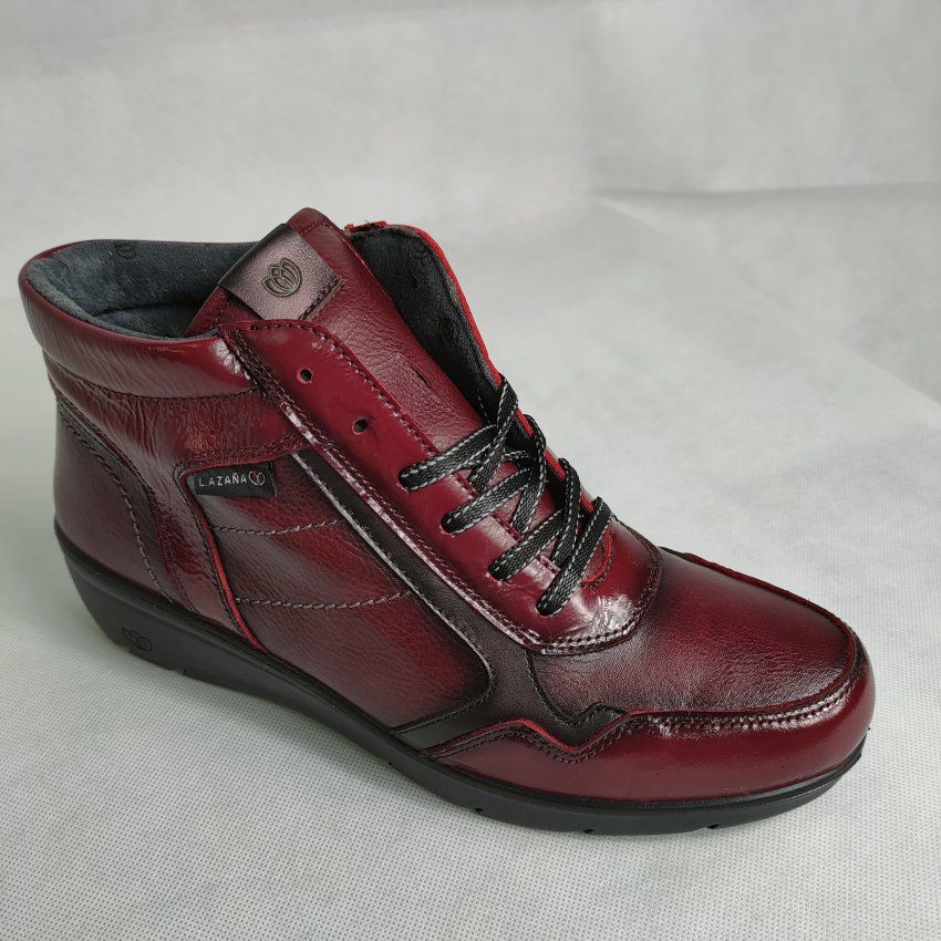 Botín Casual Mujer LAURA AZAÑA 26858 Piel Napa y Metal – Memory Foam