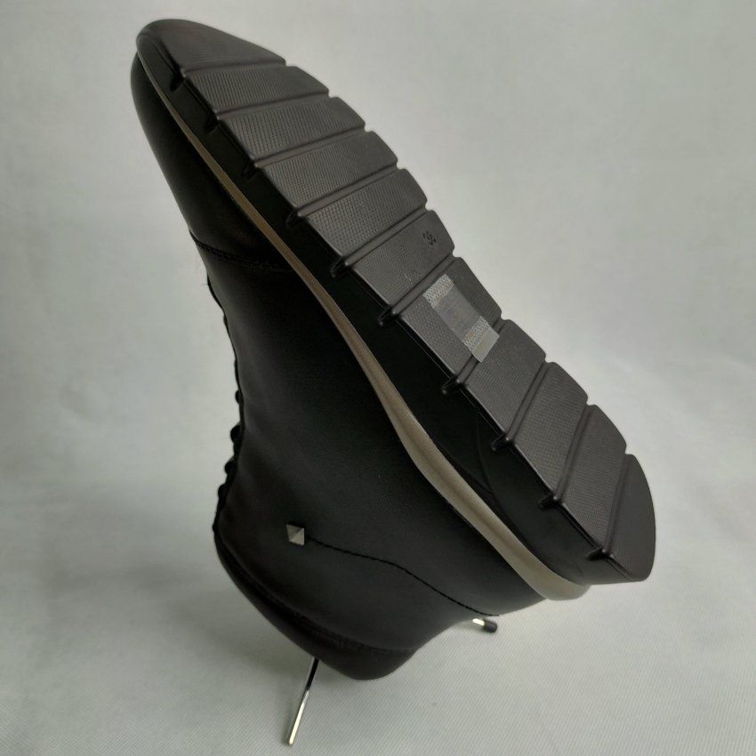 Botín Casual Mujer MANLISA 2530 Piel Napa Negro con Tachuelas