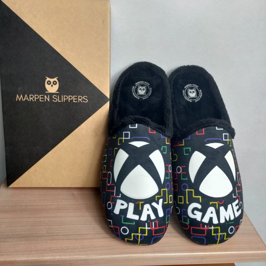 Zapatilla de Casa Hombre MARPEN PLAY GAME Negra con Memory Extraíble