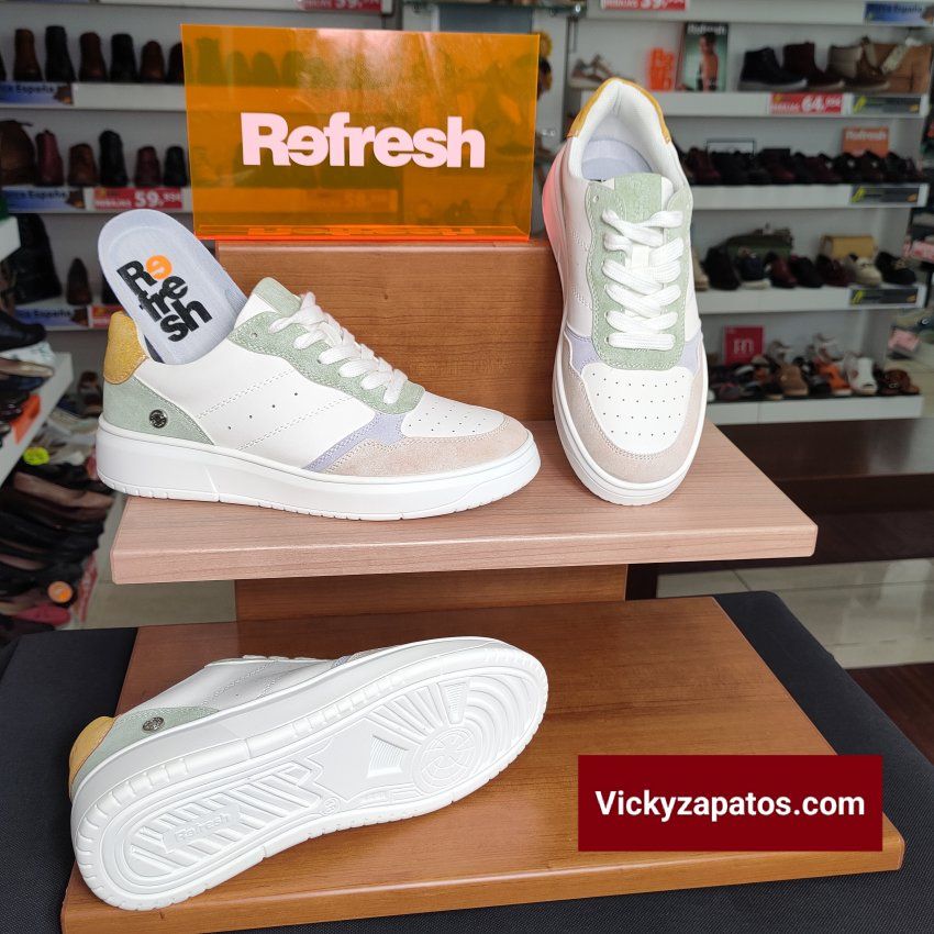 Deportiva Casual Nueva Colección REFRESH 172450 Moda VEGANA Primavera Verano