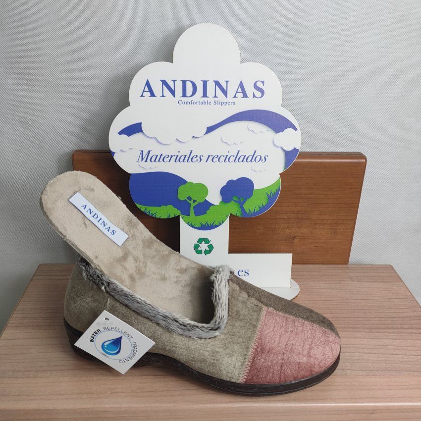 Zapatilla Mujer ANDINAS 9853 26 GARDA Marrón Combi Water Repellent