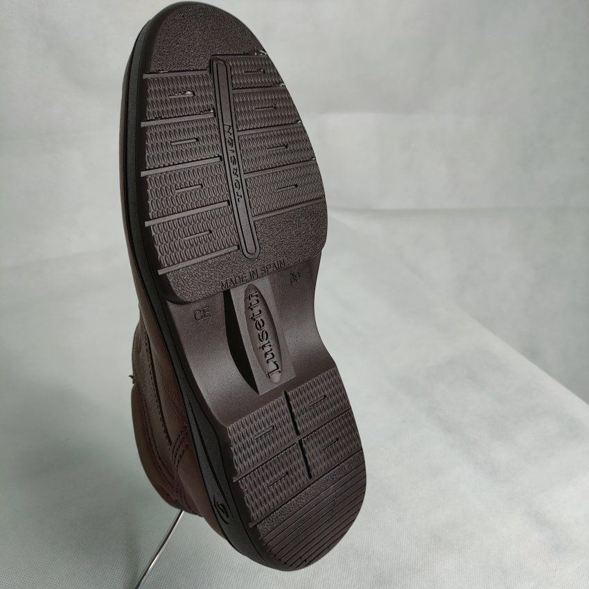 Botín Confort Hombre LUISETTÍ 37705 Piel Napa Coñac – Memory Foam y Máximo Agarre