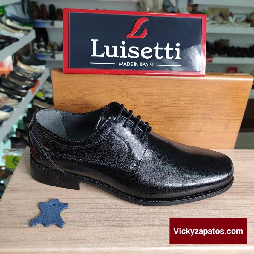 Zapato de Vestir Con Cordón Todo Piel Hecho en España LUISETTÍ 19304