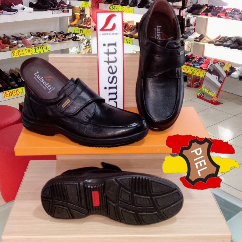 Zapato con Velcro de Trabajo con piso de Poliuretano Ultra Light Con Plantilla Extraíble Made in Spain