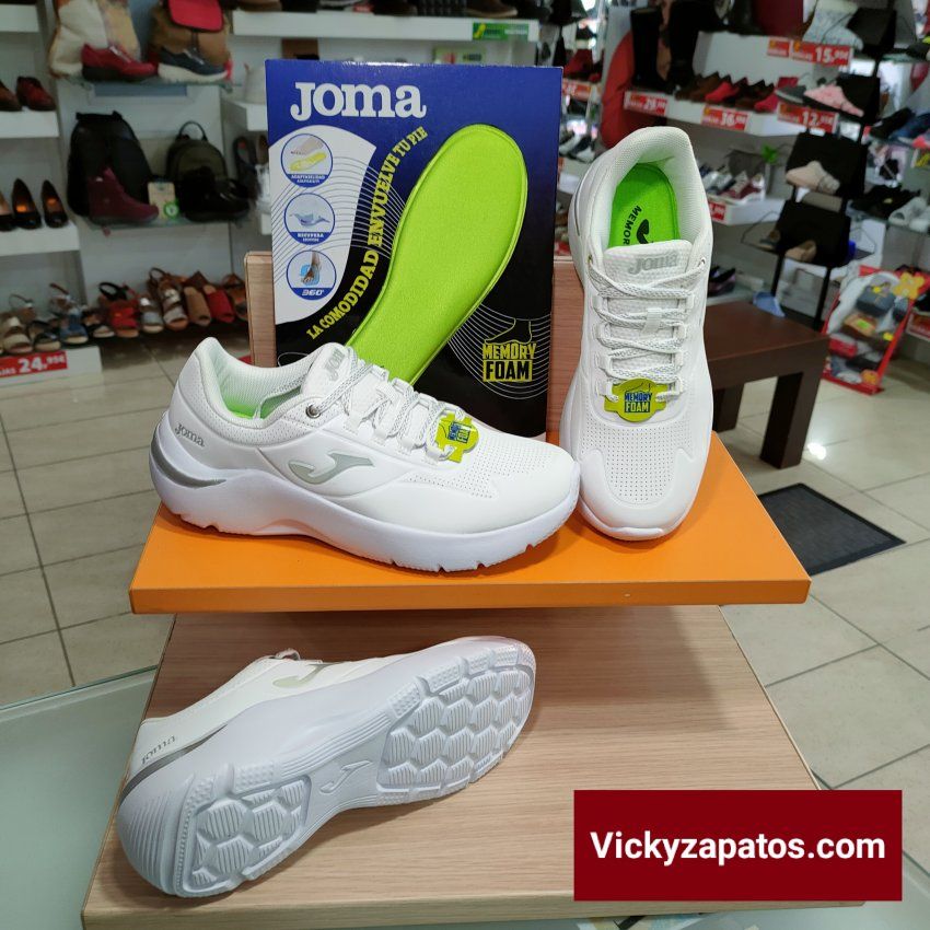 Deportiva de Tiempo Libre JOMA 400 LADY 2102 Blanco Nueva Colección