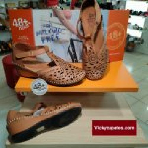 Sandalia de Piel Plana Puntera y Talón Cerrado 48+Hours 214011 Hechas en España San Fdo