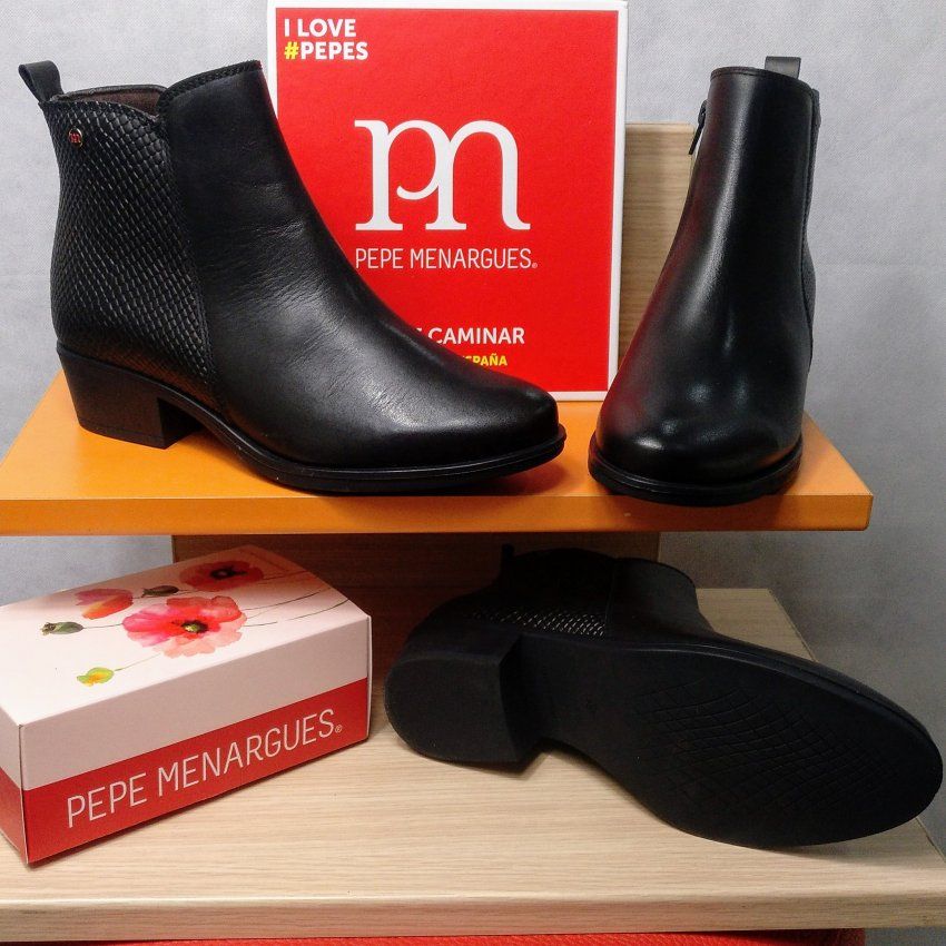 Botín Campero Combinado en Liso con Reptíl Madrid