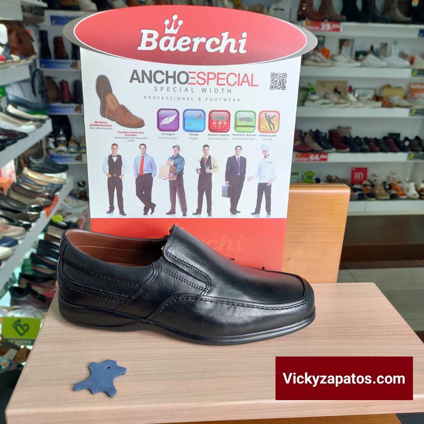 Zapato Mocasín Profesional de Hombre Todo en Piel Made in Spain BAERCHI 1931