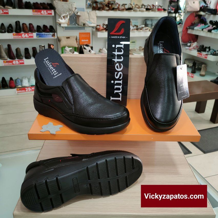 Zapato Mocasín en Piel con Plantilla Extraíble LUISETTÍ 31010 Otoño Invierno 23 Hecho en España Coslada