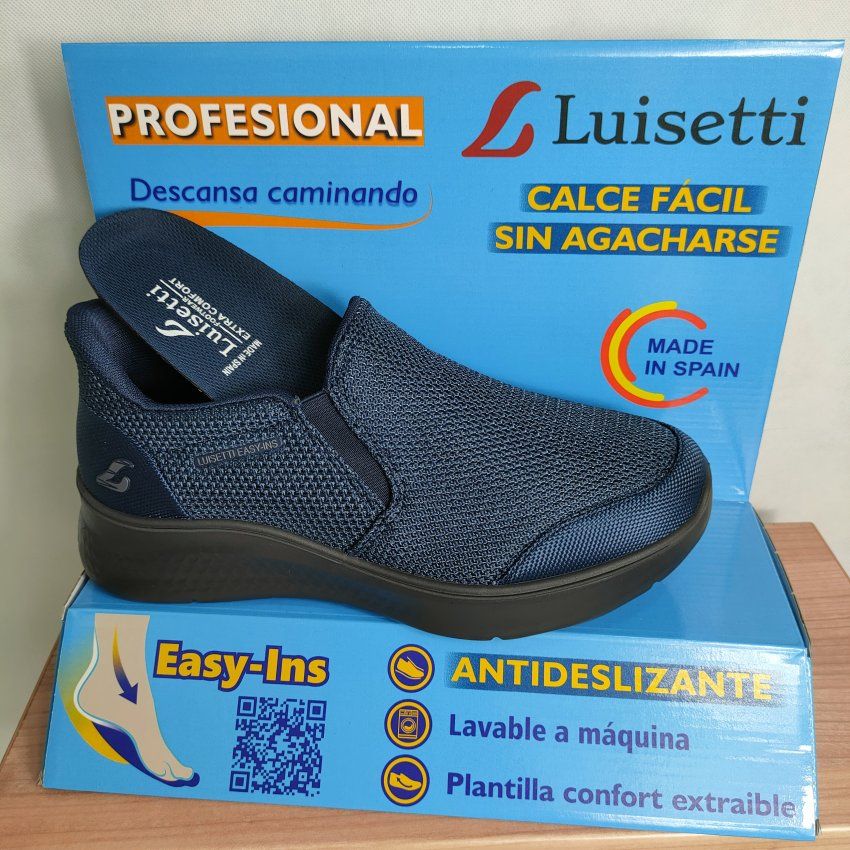 Deportiva Profesional Hombre LUISETTÍ 39811ST EASY – Calce Fácil y Suela Ultraligera
