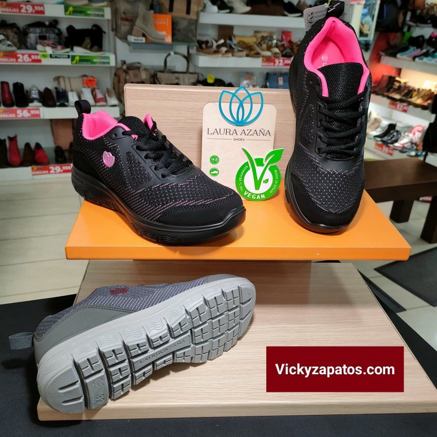 Deportivo Casual de Cordón Vegano LAURA AZAÑA 24513 Hechos en España Moda y Confort San Fernando  de Henares
