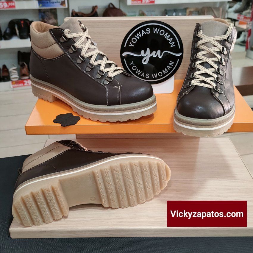 Botín de Cordón Tipo Montaña YOWAS WOMAN S1070 HECHOS EN ESPAÑA Coslada