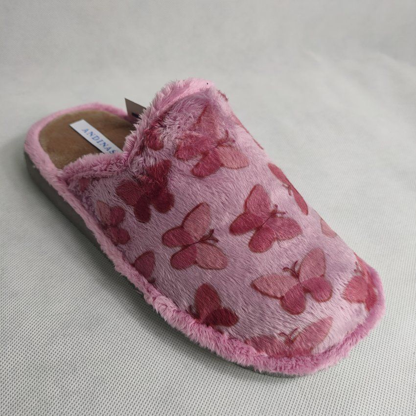 Zapatilla Mujer ANDINAS 417 WONDER Malva con Grabado de Mariposas