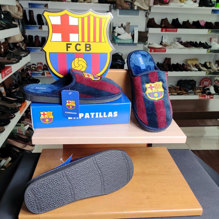 Marpen – Zapatilla oficial del FC Barcelona tipo zueco en azul y grana   VICKY Zapatos