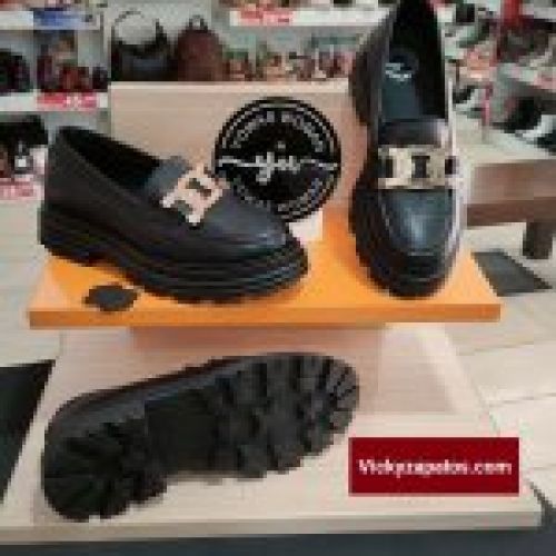 Zapato Mocasín en Piel Grabada YOWAS WOMAN S1016 HECHOS EN ESPAÑA