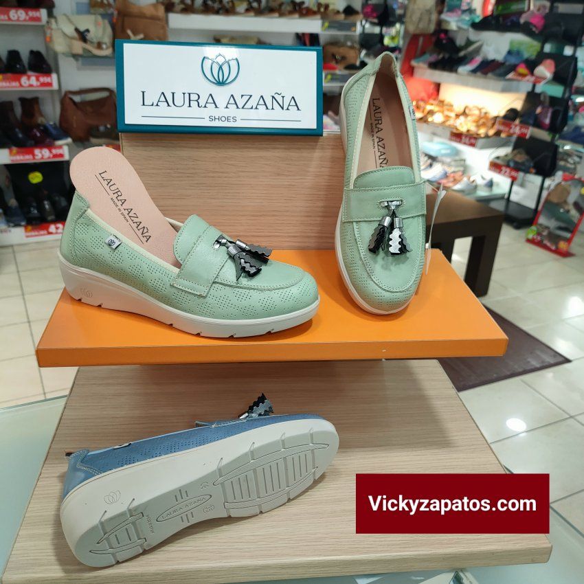 Mocasín en Piel Grabada LAURA AZAÑA 26818 Hechos en España Primavera Verano 24 Madrid
