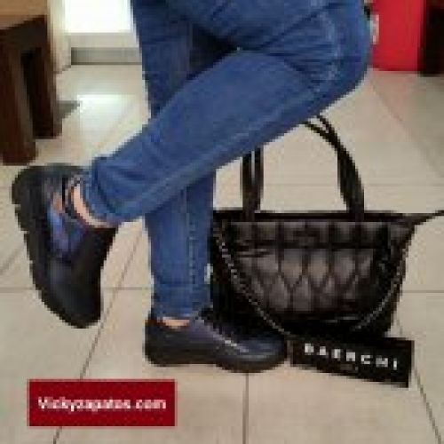 Deportivo Casual En Piel BAERCHI WOMAN 54061 Hecho en España Otoño Invierno 23