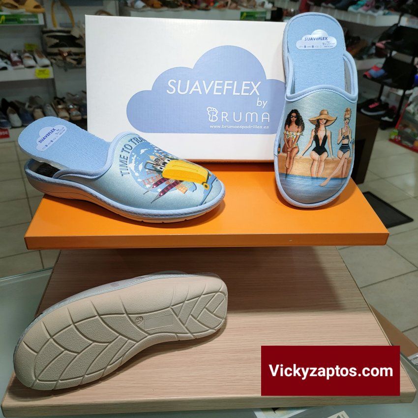 Zapatilla Confort Pala de Chicas Viajeras SUAVEFLEX BY BRUMA HECHAS EN ESPAÑA Coslada