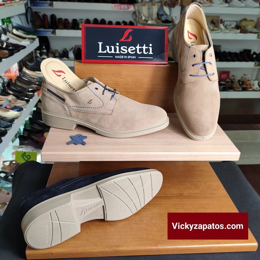 Zapato de Vestir Todo en Piel Afelpada LUISETTÍ 28724 Hechos en España
