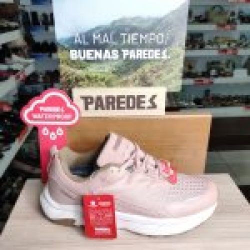 Paredes Carlet LD25539 – Deportivo de trekking Waterproof para mujer en color rosa   VICKY Zapatos