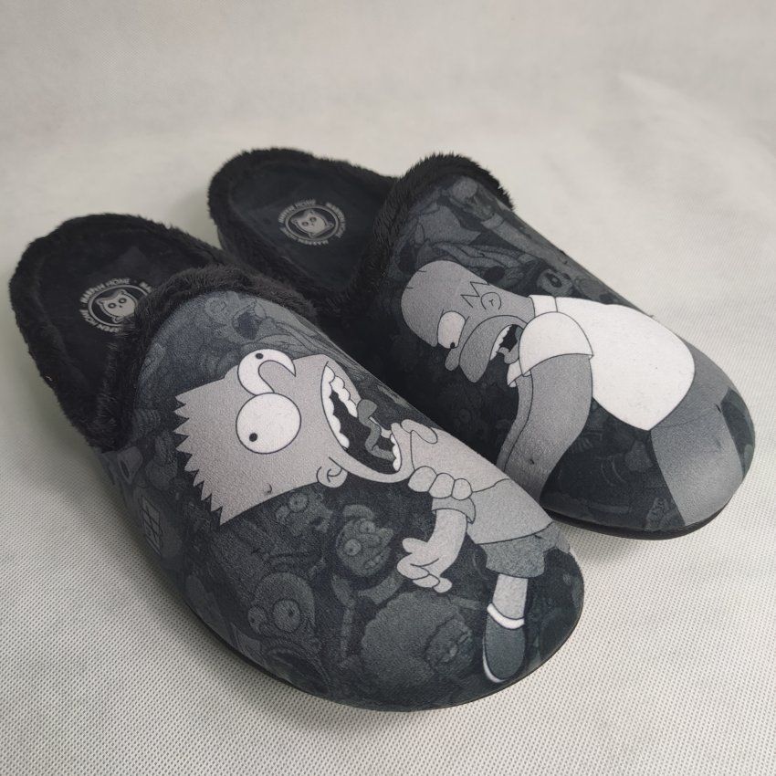 Zapatilla de Casa Hombre MARPEN SIMPSON Negra con Memory Extraíble