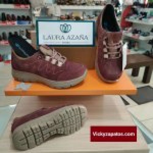 Deportivo Casual Piel de Cordón LAURA AZAÑA 26600 Hechos en España Moda y Confort Otoño Invierno 23 Madrid