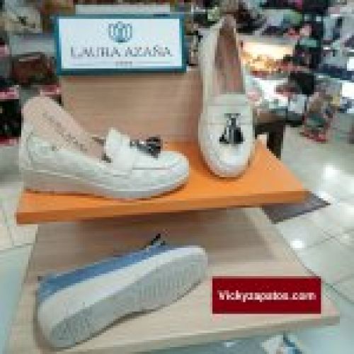 Mocasín en Piel Grabada LAURA AZAÑA 26818 Hechos en España Primavera Verano 24