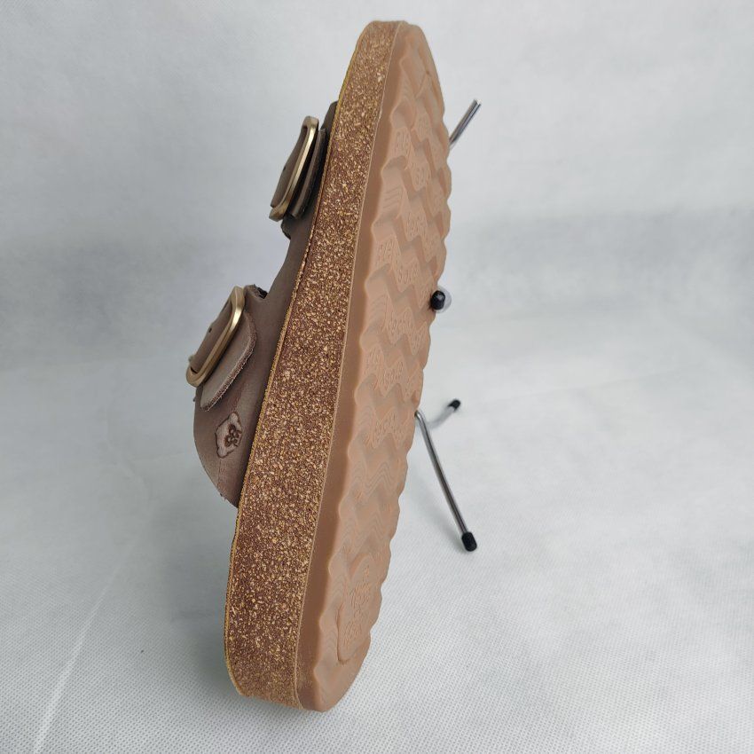 Sandalia BIO Mujer THE HAPPY MONK Formentera 02 Piel Nobuck – Doble Hebilla Ajustable