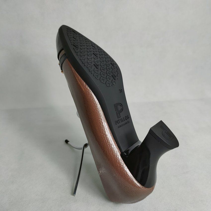 PITILLOS 11682 Salón Mujer en Piel Charol Negro/Taupe y Negro/Burdeos