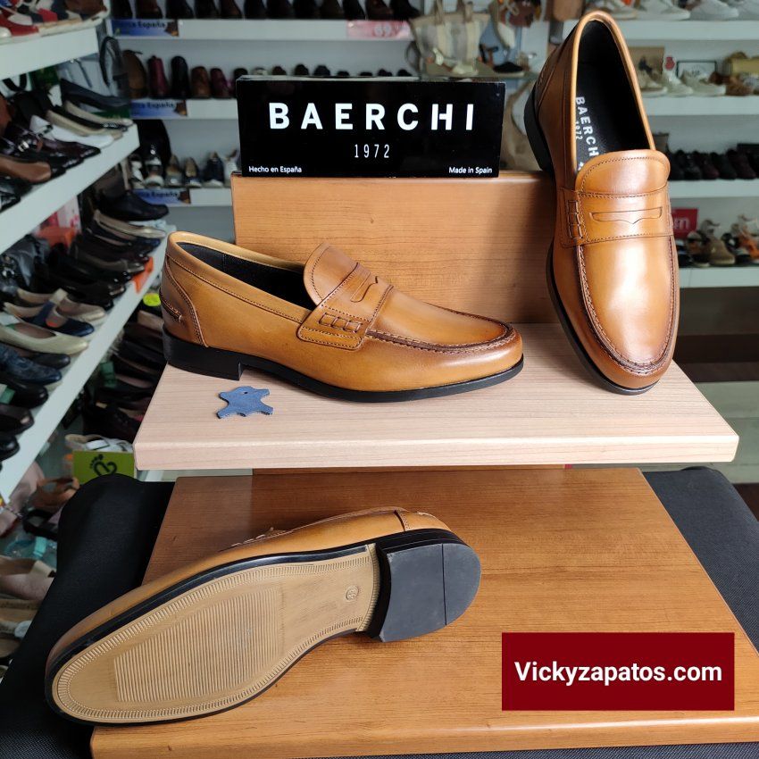 Mocasín de Piel con Antifaz BAERCHI 3630 Hecho en España