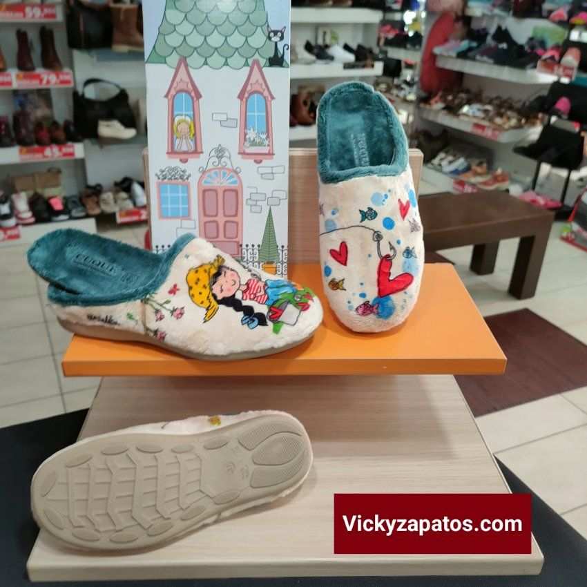 Zapatillas de Serigrafia de Pescadora Con Plantilla Extraíble RODEVIL 5525 HECHAS EN ESPAÑA