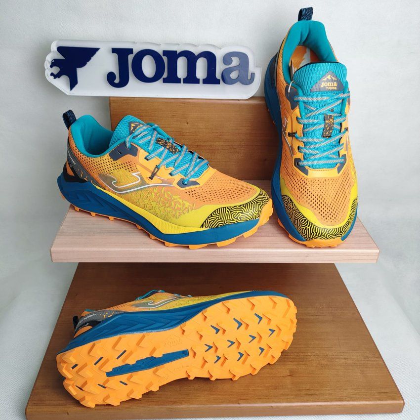 Joma Tundra Men 2608 – Deportiva de trail en naranja combi con máxima adherencia   Vicky Zapatos