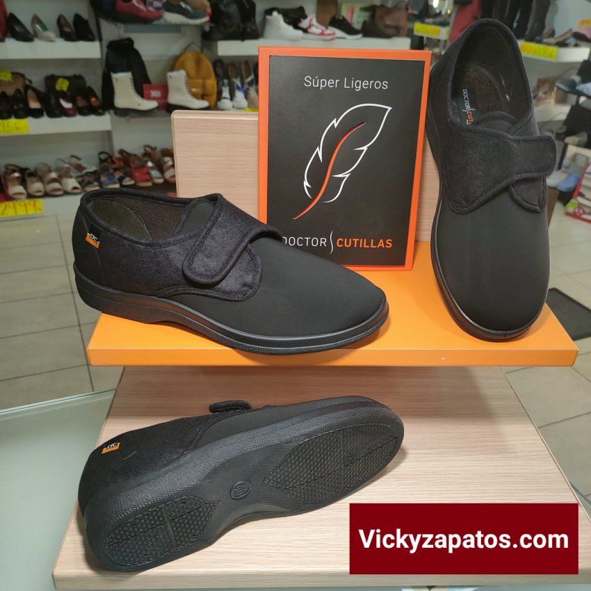 Zapatilla de de Hombre en Lycra con Velcro Adaptable en Coslada DOCTOR CUTILLAS 21286 HECHAS EN ESPAÑA