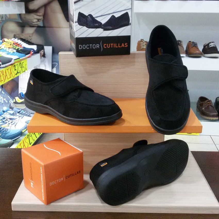 Zapatilla de Paño con Velcro y Piso de Caucho Natural Hechas en España