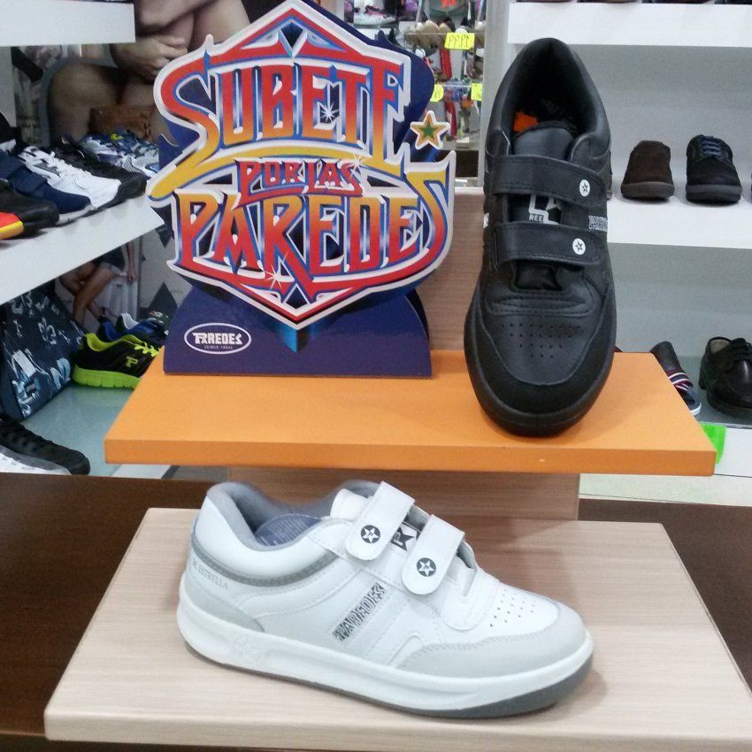 Deportivo de Velcro en Piel Piso de Caucho PAREDES ESTRELLA