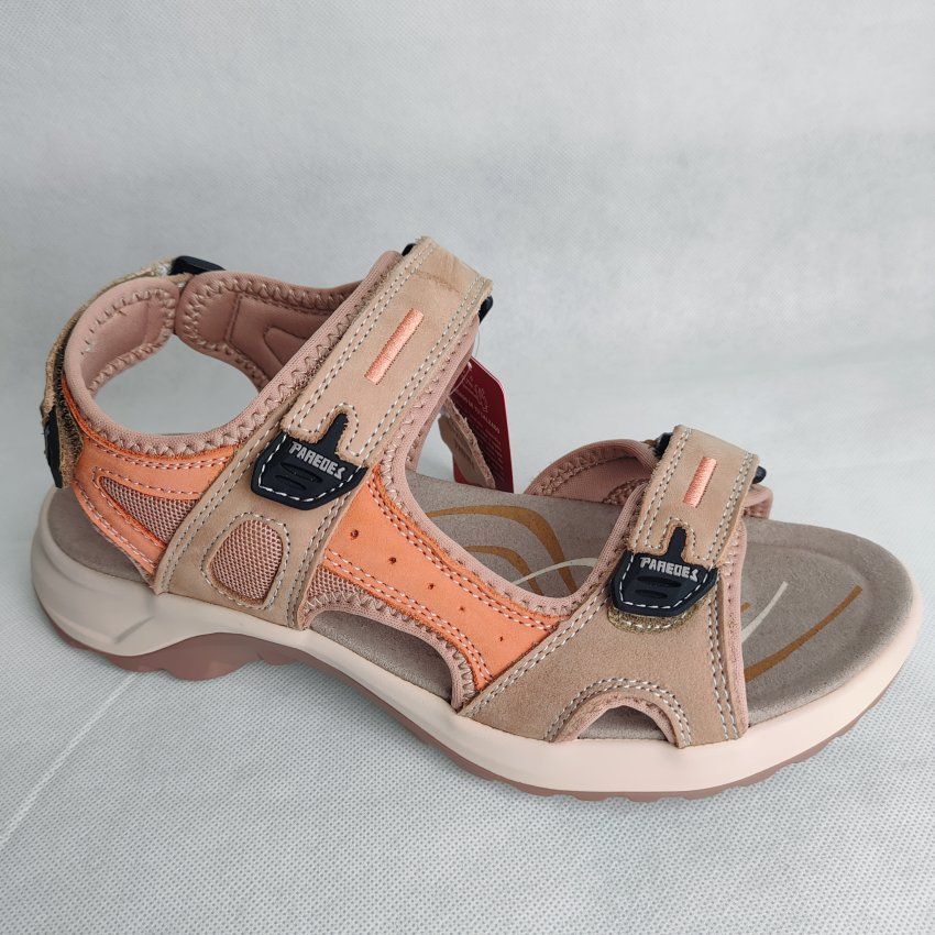 Sandalia Trekking Mujer PAREDES Banyotes Trek Piel Nobuck con Velcro – Suela Phylon + TPR