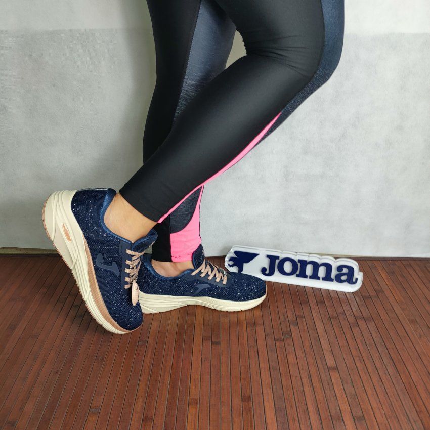 Deportivo Confort Mujer JOMA ALLY LADY 2603 Marino con Brillantes – Memory Foam