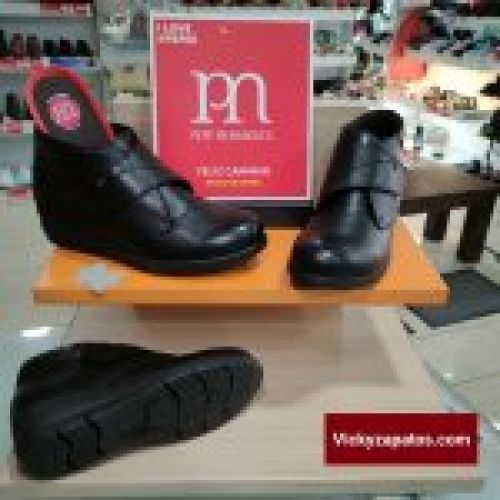 Botín de Velcro en Piel y Plantilla Extraíble PEPE MENARGUES 20658 HECHOS EN ESPAÑA San Fernando de Henares