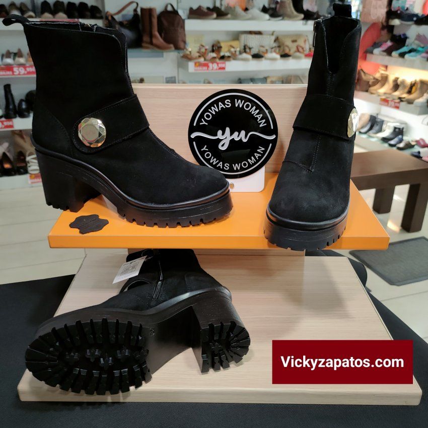 Botín de Vestir en Piel Afelpada YOWAS WOMAN S1055 HECHOS EN ESPAÑA Madrid